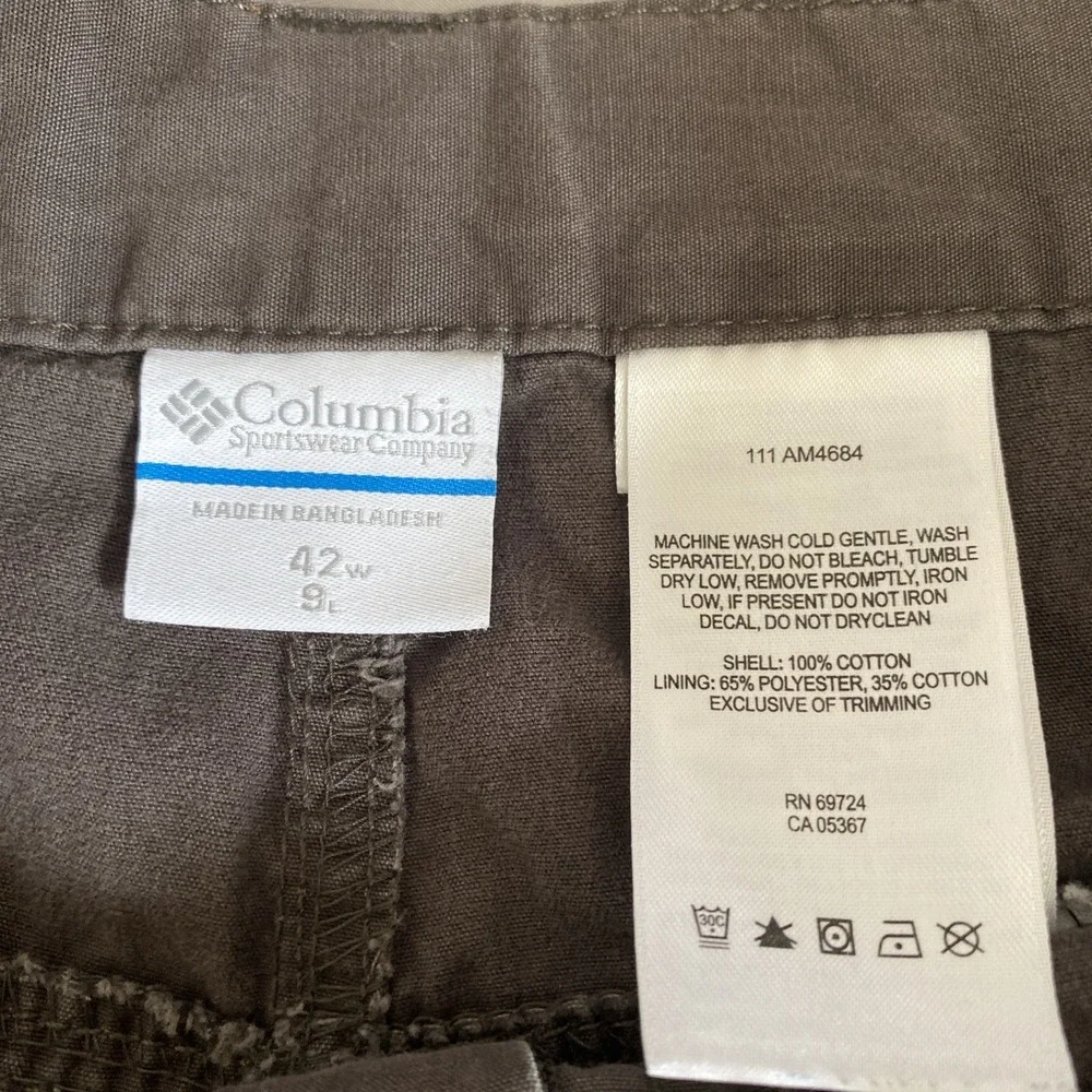 Columbia‎ Men's Shorts COLUMBIA Casual Chino Walking Gray SHORTS SIZE 42x9